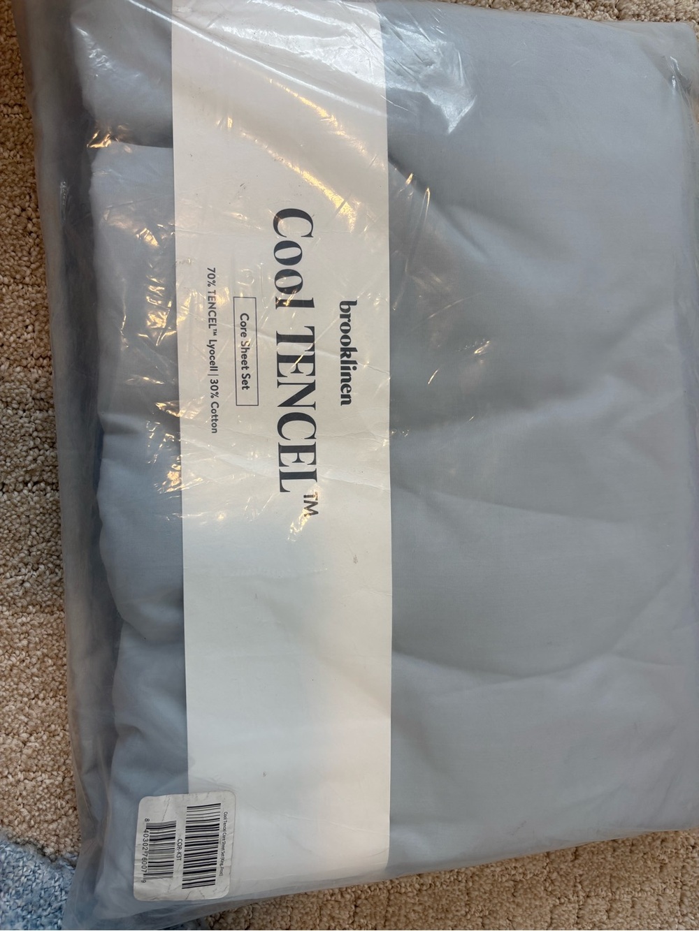 Brooklinen Cool TENCEL™ Core Sheet set King Frost NEW